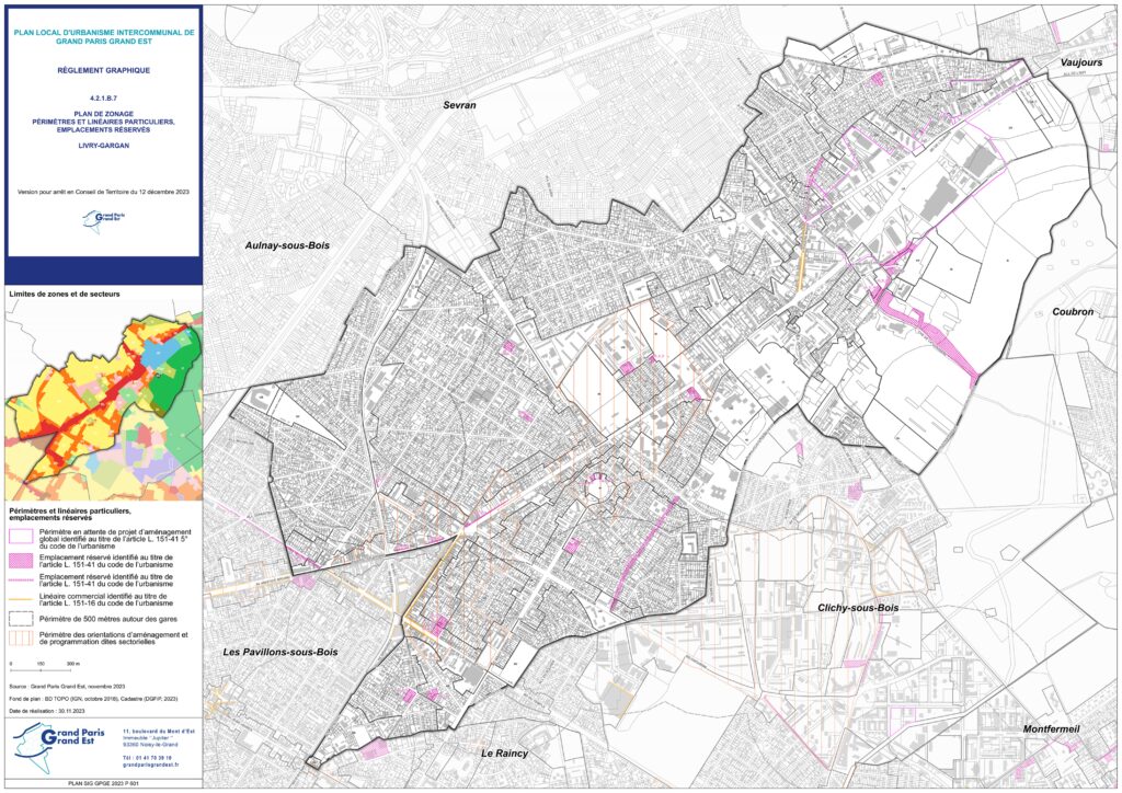 Plan de Zonage des Emplacements Réservés