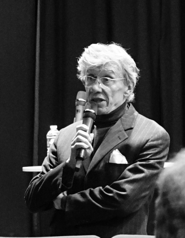 Jean-Pierre Dionnet lors d'une conférence à la médiathèque Falala de Reims, le 27 octobre 2018.